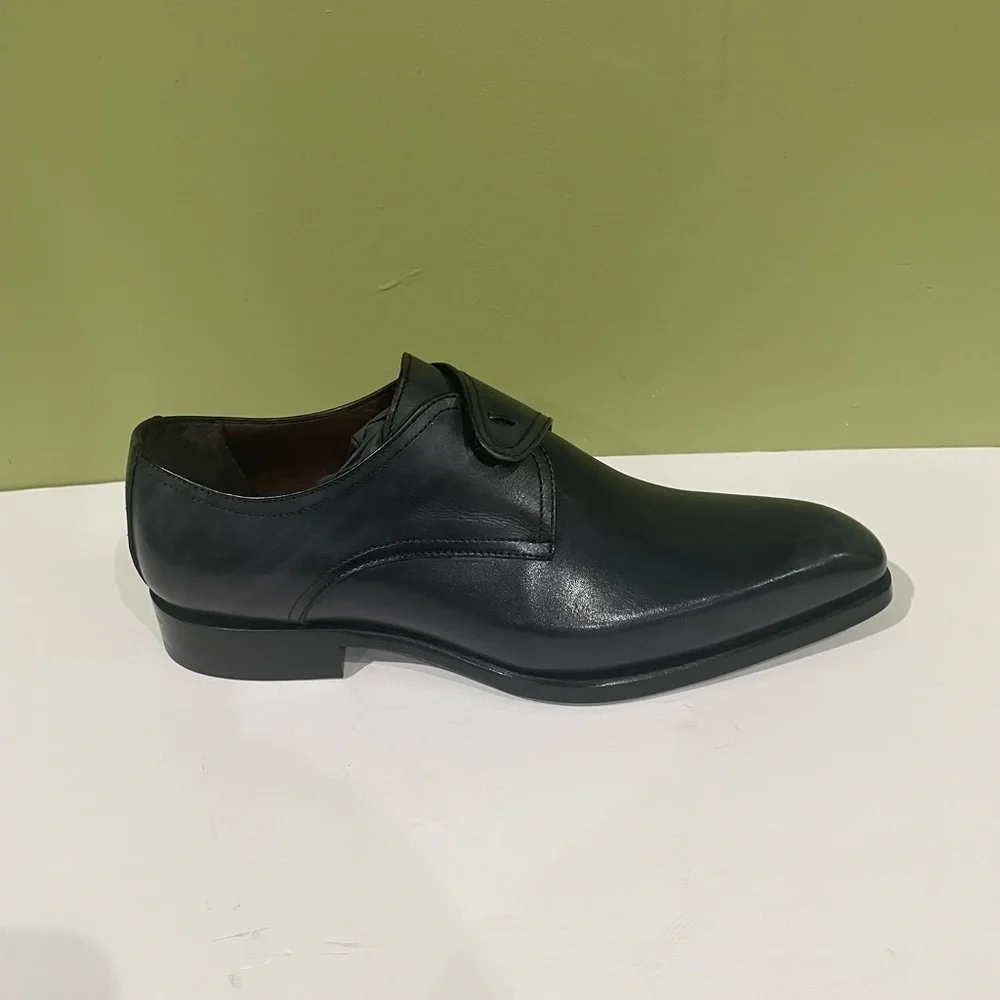 Emilio Franco shoes dressy charcoal leather calf Oxford